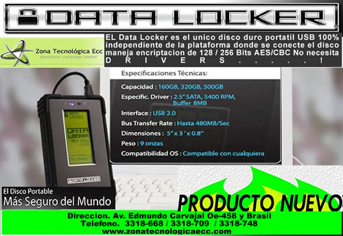 Date Locker El disco duro externo seguro