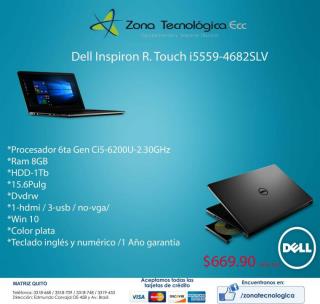 Dell Inspiron R Touch I5559-4682SLV Regreso a clases con ofertas actuales