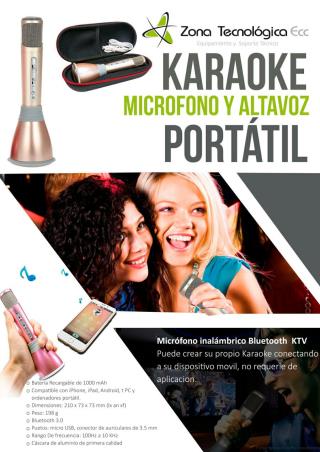 Karaoke Microfono y altavoz portatil parlanteGafas VR Realidad Virtual Reality Glasses 3D