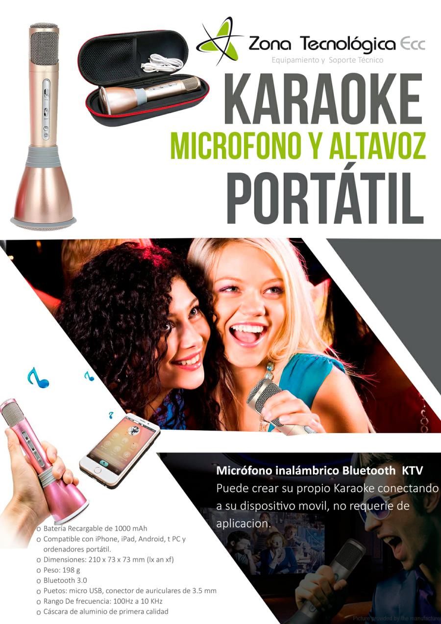 Karaoke Microfono y altavoz portatil parlanteGafas VR Realidad Virtual Reality Glasses 3D