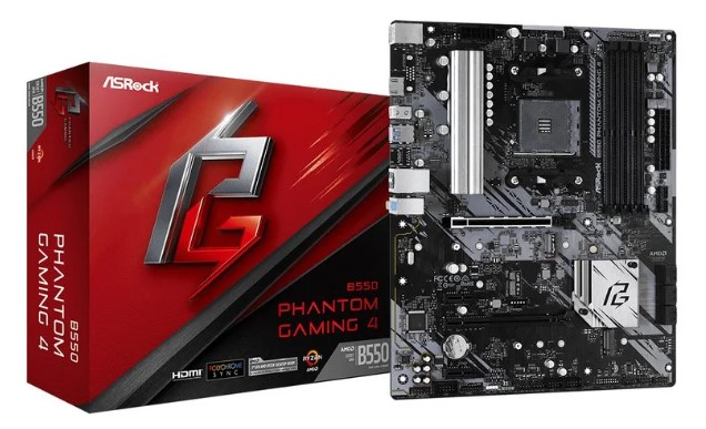 Asrock Mainboard Placa Base B550 Phantom Gaming 4 AMD Zocalo AM4 HDMI